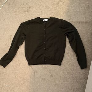 Set active green XS cardigan